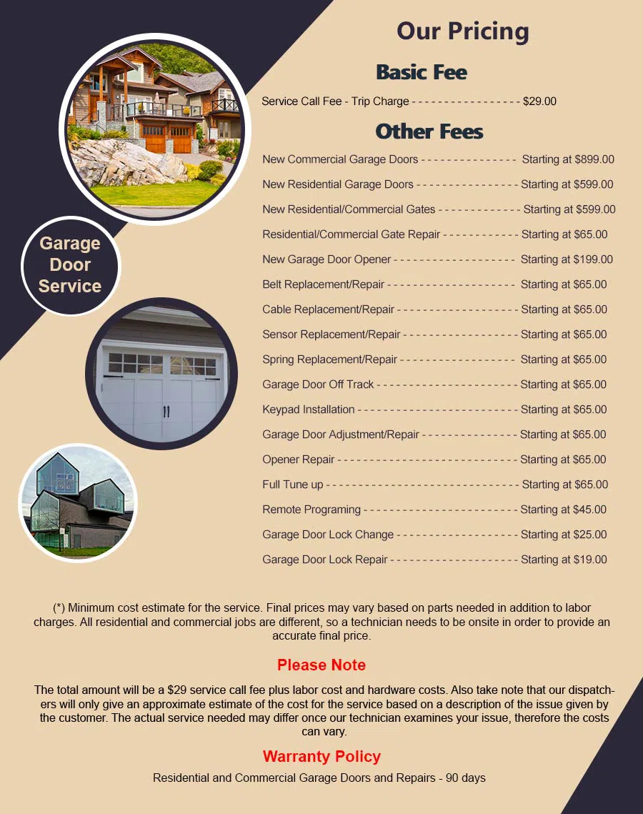 Garage Door Mobile Service Fremont, CA 510-662-1016